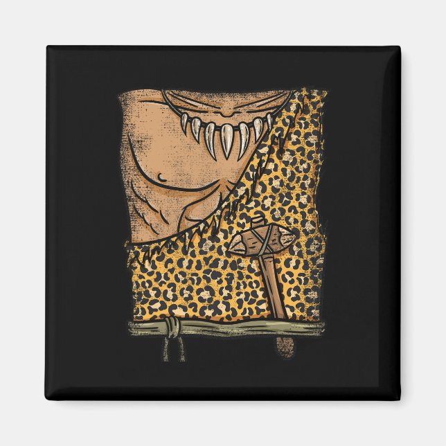 Imán Caveman Costume Halloween (Frente)