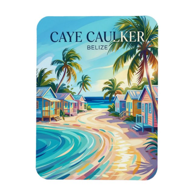 Imán Caye Caulker Belice (Vertical)