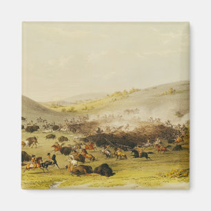 Imán Caza de búfalos, Surround, c.1832