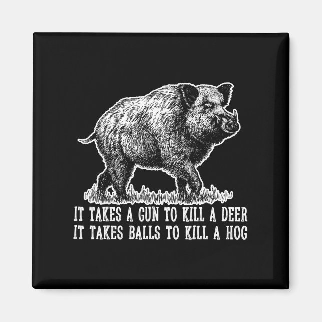 Imán Caza de cerdo y sus ciervos (Frente)