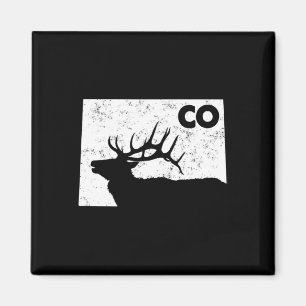 Imán Caza de Elk Colorado - Forma de estado de Bull Elk