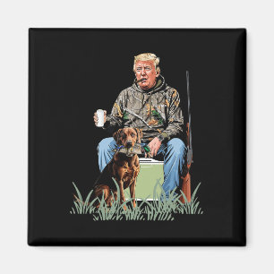 Imán Caza de Trump Camouflage en temporada divertida de