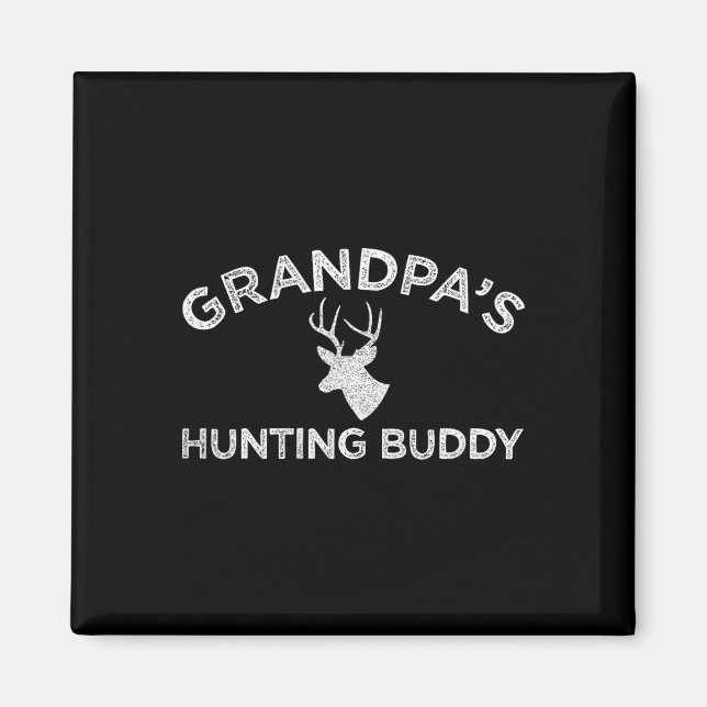 Imán Caza de venados divertidos por el abuelo (Frente)