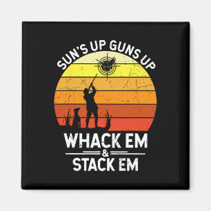 Imán Caza divertida de palomas - Temporada de caza de p