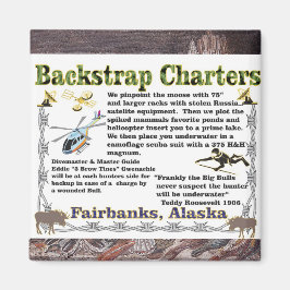Imán Caza submarina de alces de Backstrap Charters
