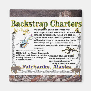 Imán Caza submarina de alces de Backstrap Charters