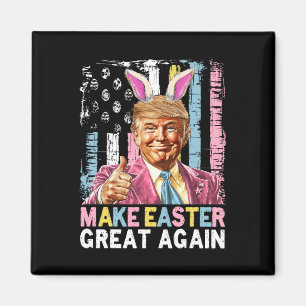 Imán Cazador de huevos de conejo divertido Trump Make E