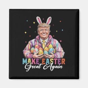 Imán Cazador de huevos de conejo divertido Trump Make E