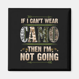 Imán Cazadores divertidos de camuflaje de caza Ciervo m