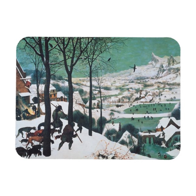 Imán Cazadores en la nieve de Bruegel (Horizontal)