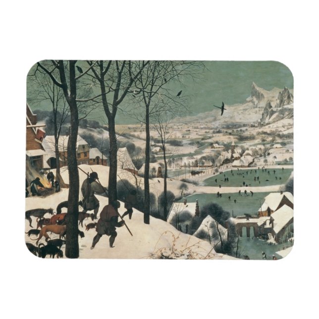 Imán Cazadores en la nieve - enero de 1565 (Horizontal)