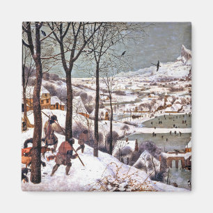 Imán Cazadores en la nieve, Pieter Bruegel el anciano