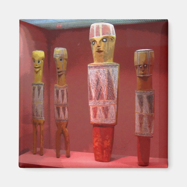 Imán CB de arte tribal (Frente)