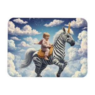 Imán Cebra Unicornio Mágico
