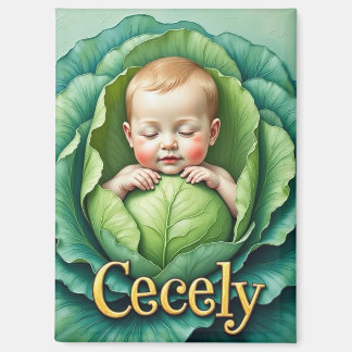 Imán CECELY ~ In Cabbage Patch ~ Magnet