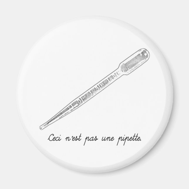Imán Ceci N'est Pas Une Pipette (Frente)