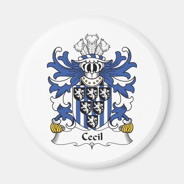 Imán Cecil Family Crest (Frente)