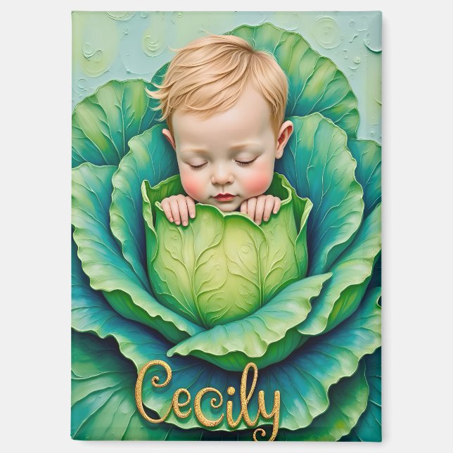 Imán CECILY ~ In Cabbage Patch ~ Magnet (Anverso)