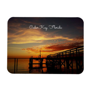 Imán Cedar Key Sunset Magnet