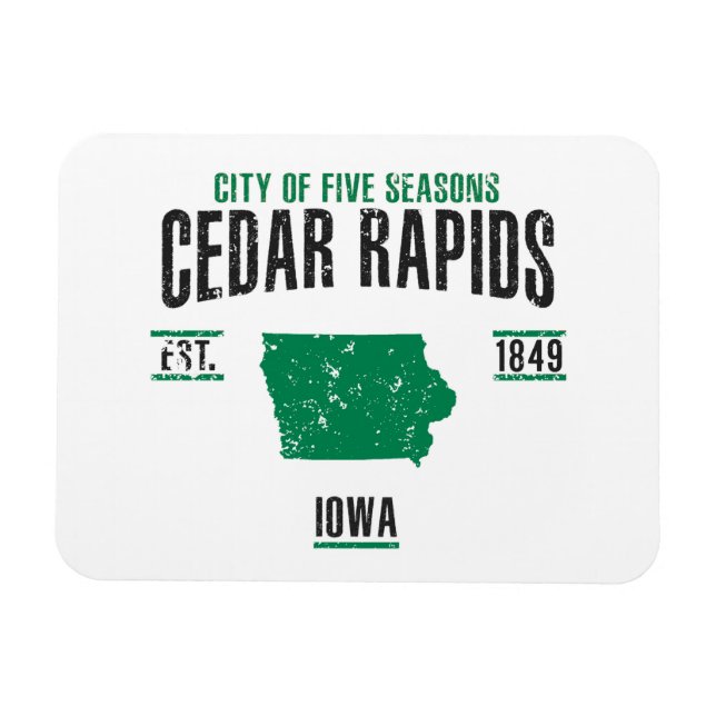 Imán Cedar Rapids (Horizontal)