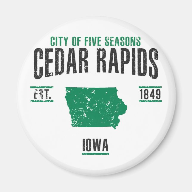 Imán Cedar Rapids (Frente)