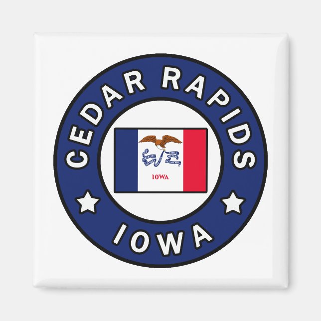Imán Cedar Rapids Iowa (Frente)