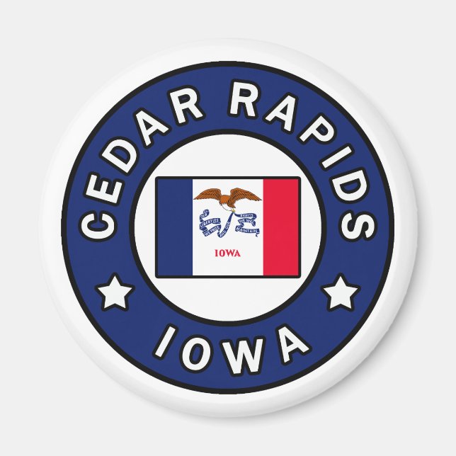 Imán Cedar Rapids Iowa (Frente)