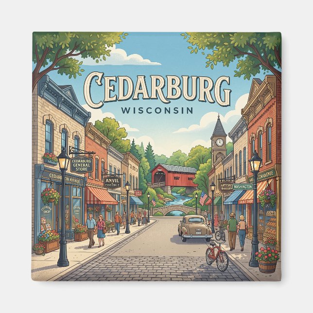 Imán Cedarburg, Wisconsin EE. UU. (Frente)