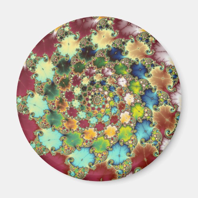 Imán Celdas fractales - Magnet fractal (Frente)