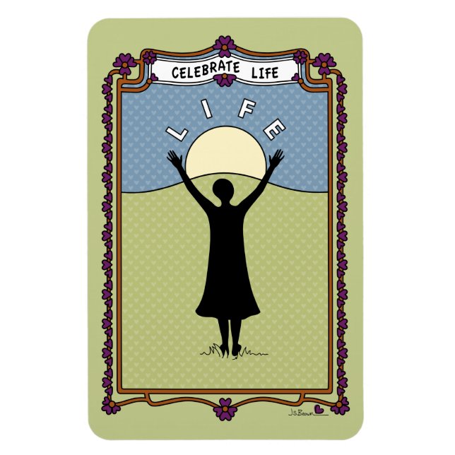 Imán Celebra la vida 2_A_Flexible Magnet 4"x6" (Vertical)