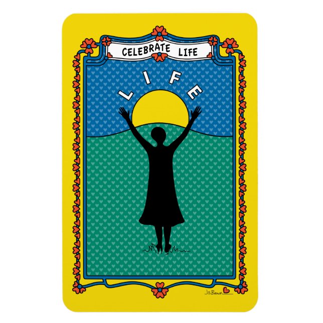 Imán Celebra la vida 2_B_imán flexible 4"x6" (Vertical)