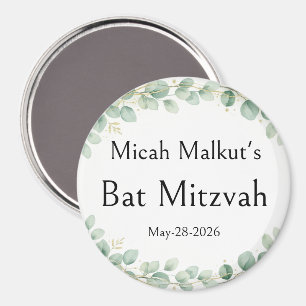 Imán Celebración de Bat Mitzvah, Minimalismo Simple Mod