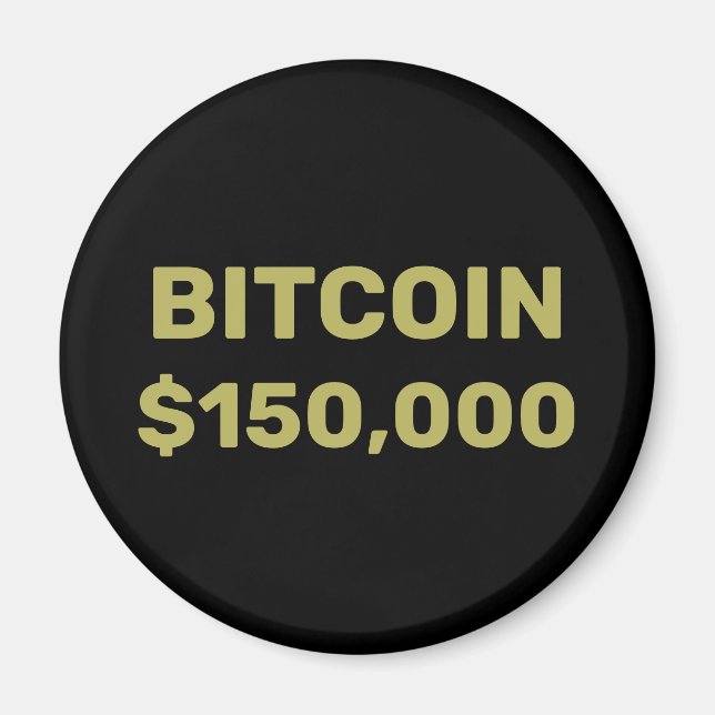 Imán Celebración de Bitcoin 150000 (Frente)
