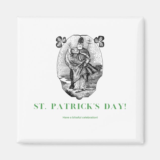 Imán Celebración de Cuarentena del Día de San Patricio (Frente)