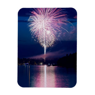 Imán Celebración de fuegos artificiales en el Lago de 