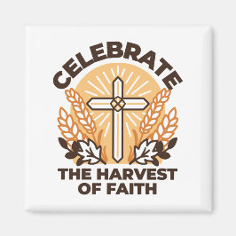 Imán Celebración de la cosecha de la fe - Arte Inspirad