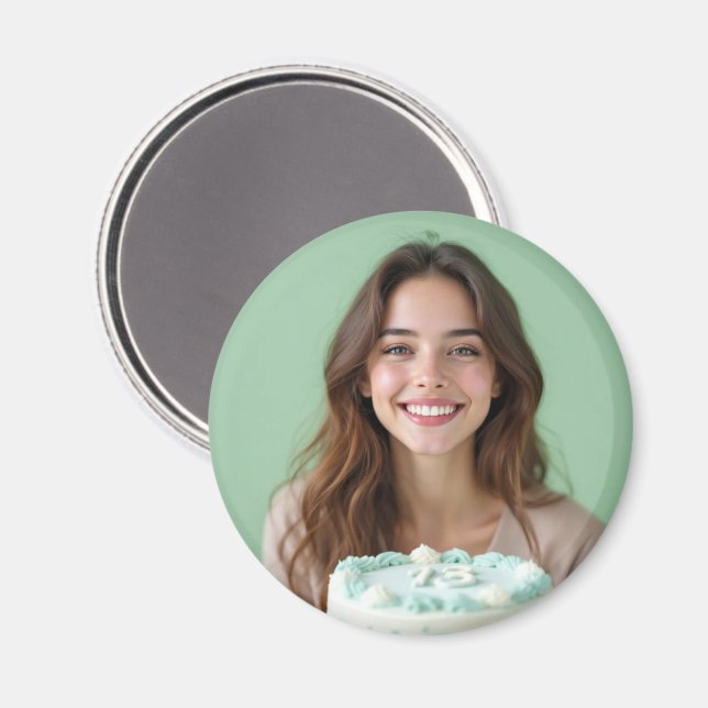 Imán Celebración de la foto del personalizado Keepsake  (Anverso/Reverso)
