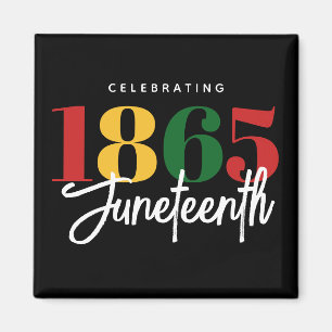 Imán Celebración de la libertad de la historia negra en