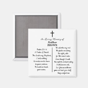 Imán Celebración de la vida Versículo de la Biblia Recu