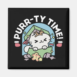 Imán Celebración de los navidades con un gato moro