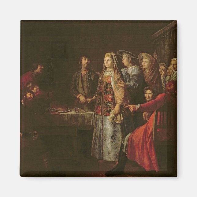 Imán Celebración del acuerdo Boda, 1777 (Frente)