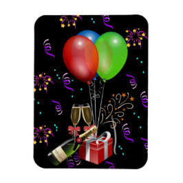 Imán Celebración del aniversario de los globos botellas