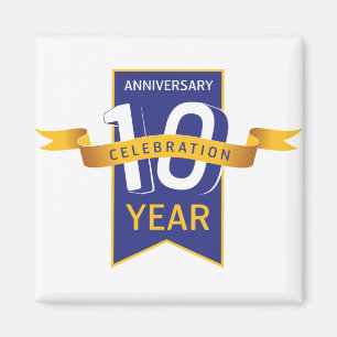 Imán Celebración del año del décimo aniversario