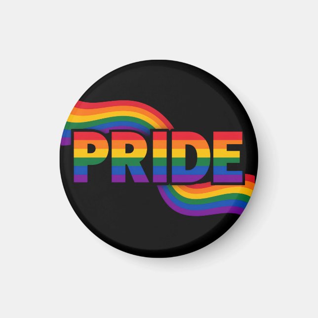 Imán Celebración del Arcoíris del Orgullo (Frente)