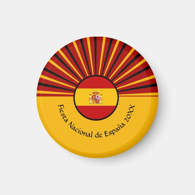 Imán Celebración del Día Nacional Español España Hispan (Frente)