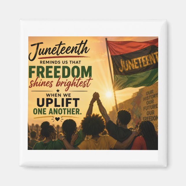 Imán Celebración del Juneteenth (Frente)