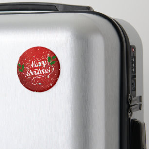 Imán Celebración Rojo, Feliz Navidad