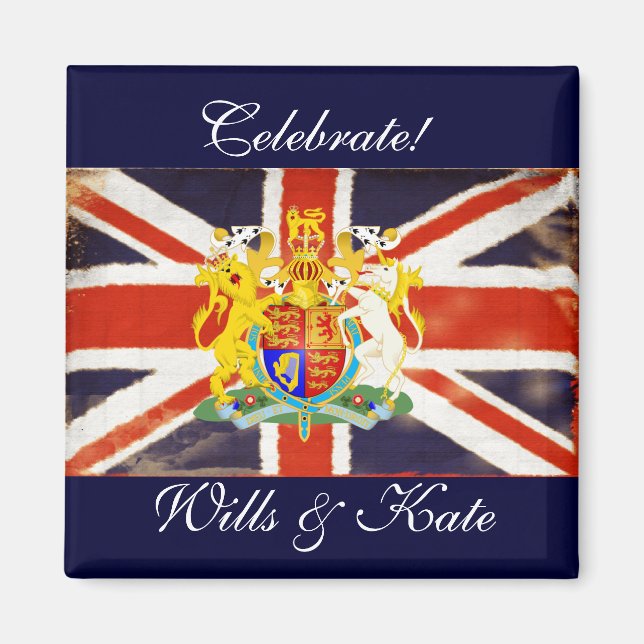 Imán Celebrar a Wills y Kate Keepsake Magnet (Frente)