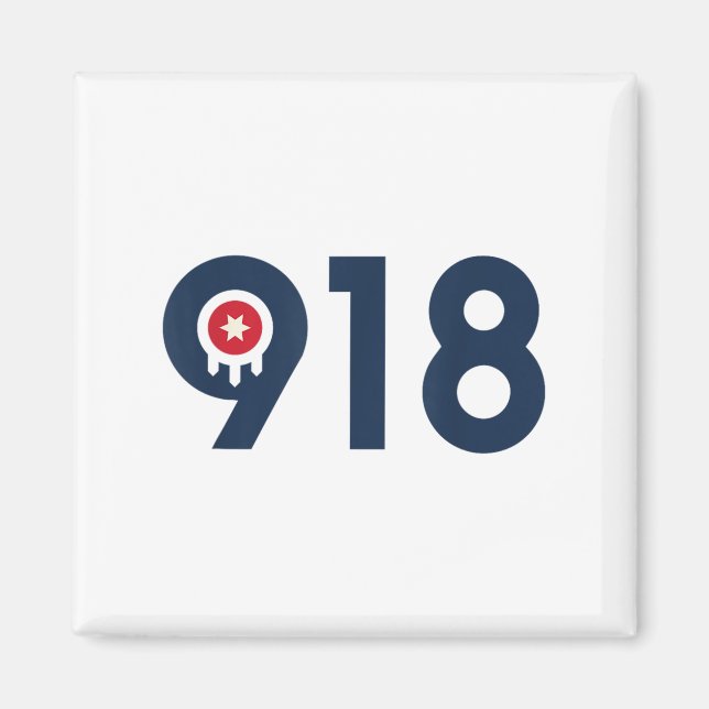 Imán Celebrate The Nine One Eight Tulsa Oklahoma 918 Ar (Frente)