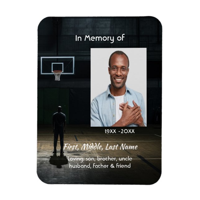 Imán Celebration of Life Service Basketball Player (Vertical)